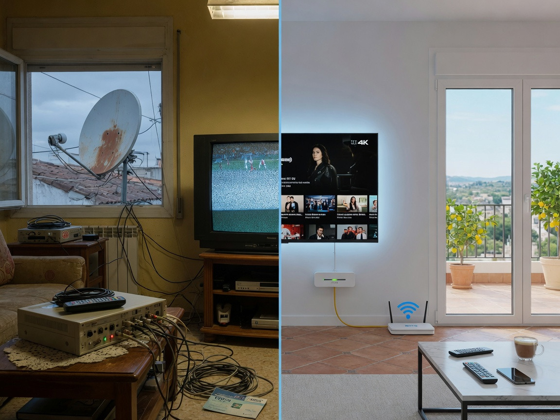 IPTV Spain compared with traditional cable TV service in 2026