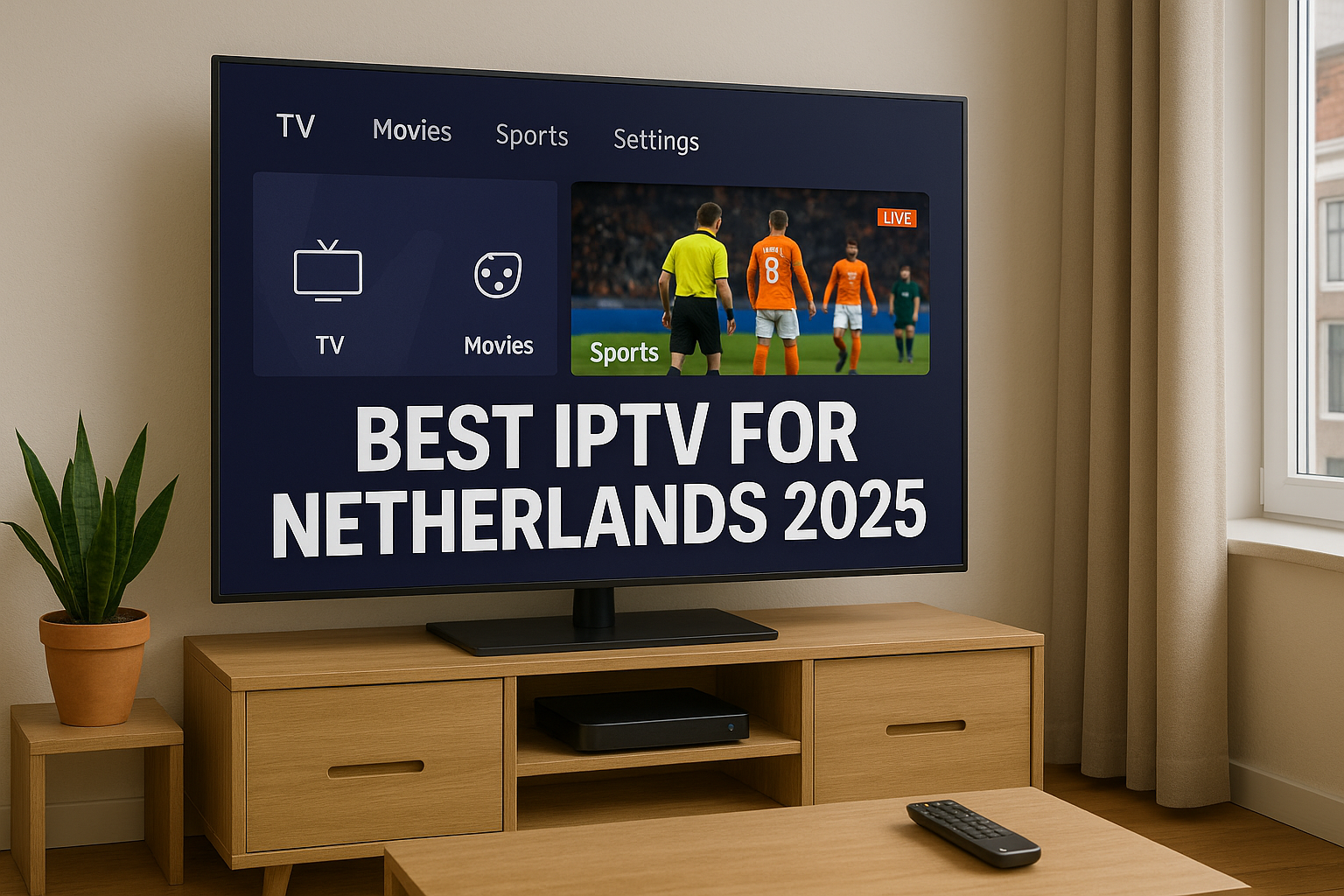 Wi-Fi router and stable internet connection for Best IPTV Netherlands 2025