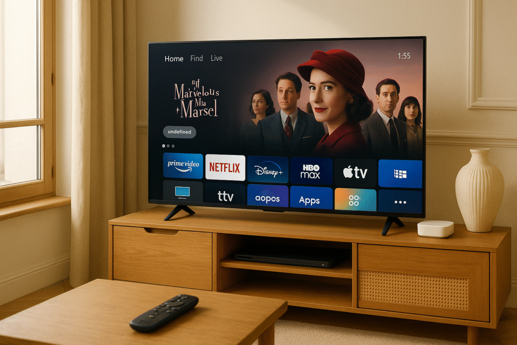 Finding the Best IPTV for France 2025: A Comprehensive Guide Best IPTV for France 2025 setup in a modern French living room with Smart TV apps