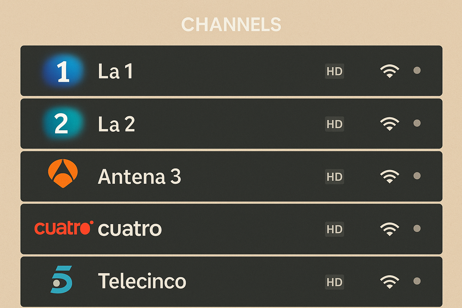 Finding the Best IPTV for Spain 2025: A Comprehensive Guide Spanish Smart TV home screen with apps ready for Best IPTV for Spain 2025 devices