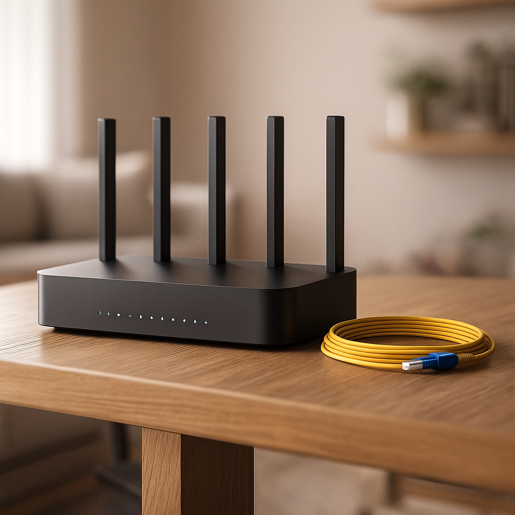 Finding the Best IPTV for Portugal 2025: A Comprehensive Guide Couple comparing Best IPTV for Portugal 2025 services using laptop and Smart TV