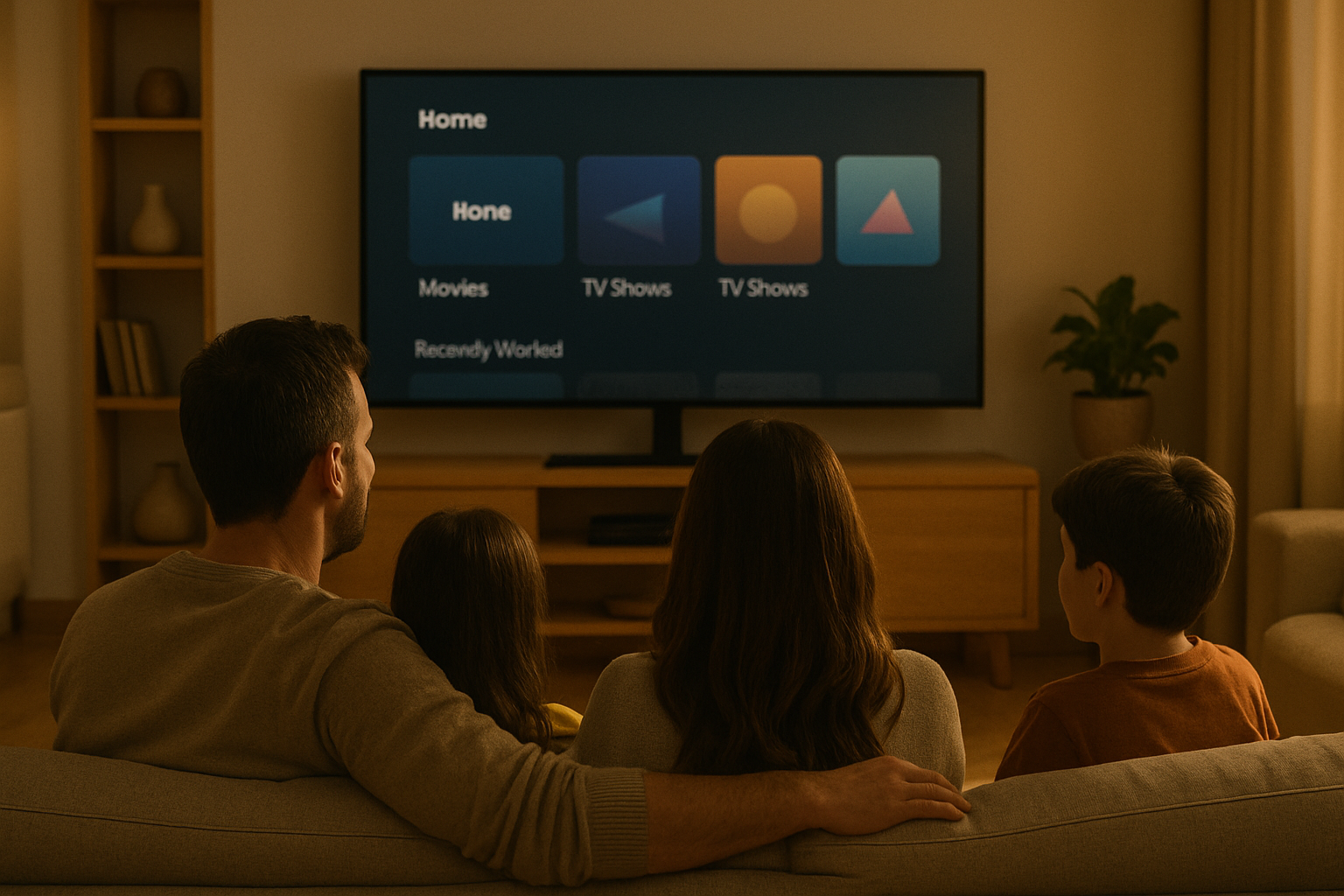 Best IPTV for Spain 2025 Smart TV interface