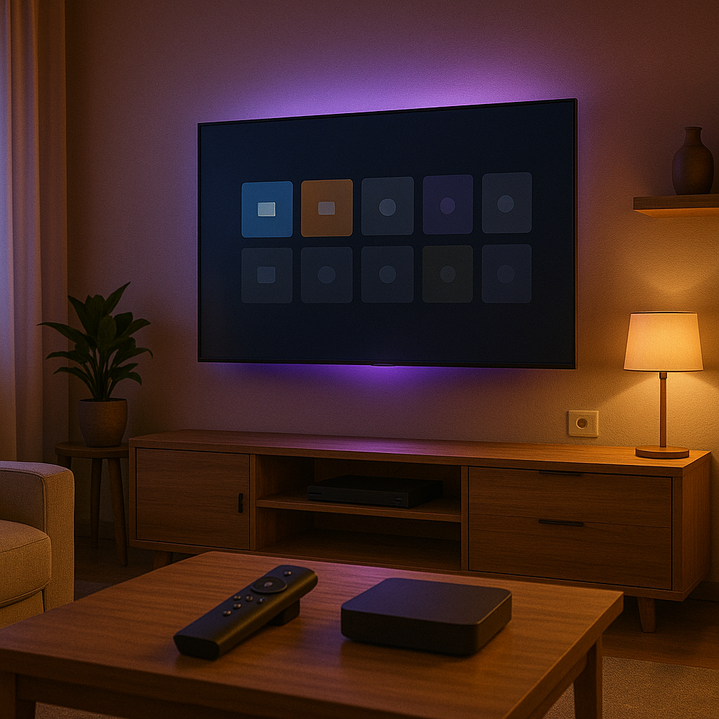 Best IPTV for UK 2025 living room Smart TV setup