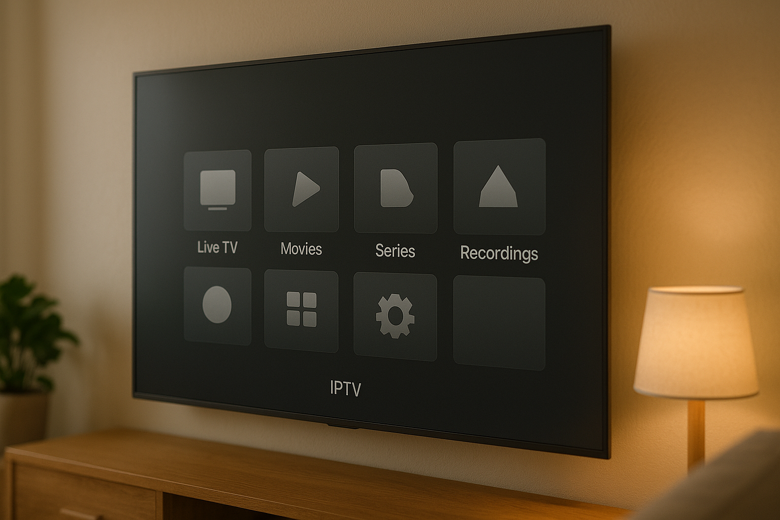 Best IPTV for Ireland 2025 modern Irish living room watching football