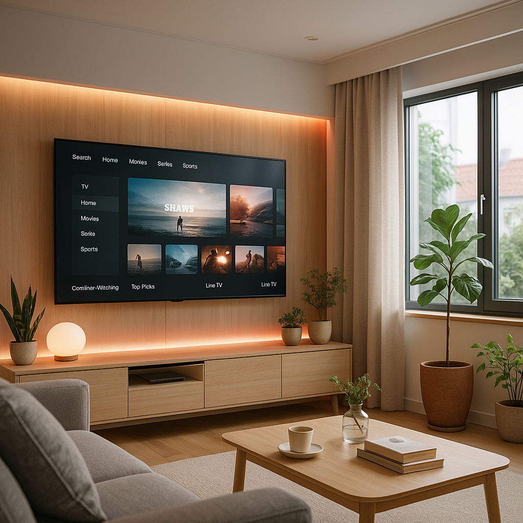 Customer support illustration helping with IPTV Denmark questions