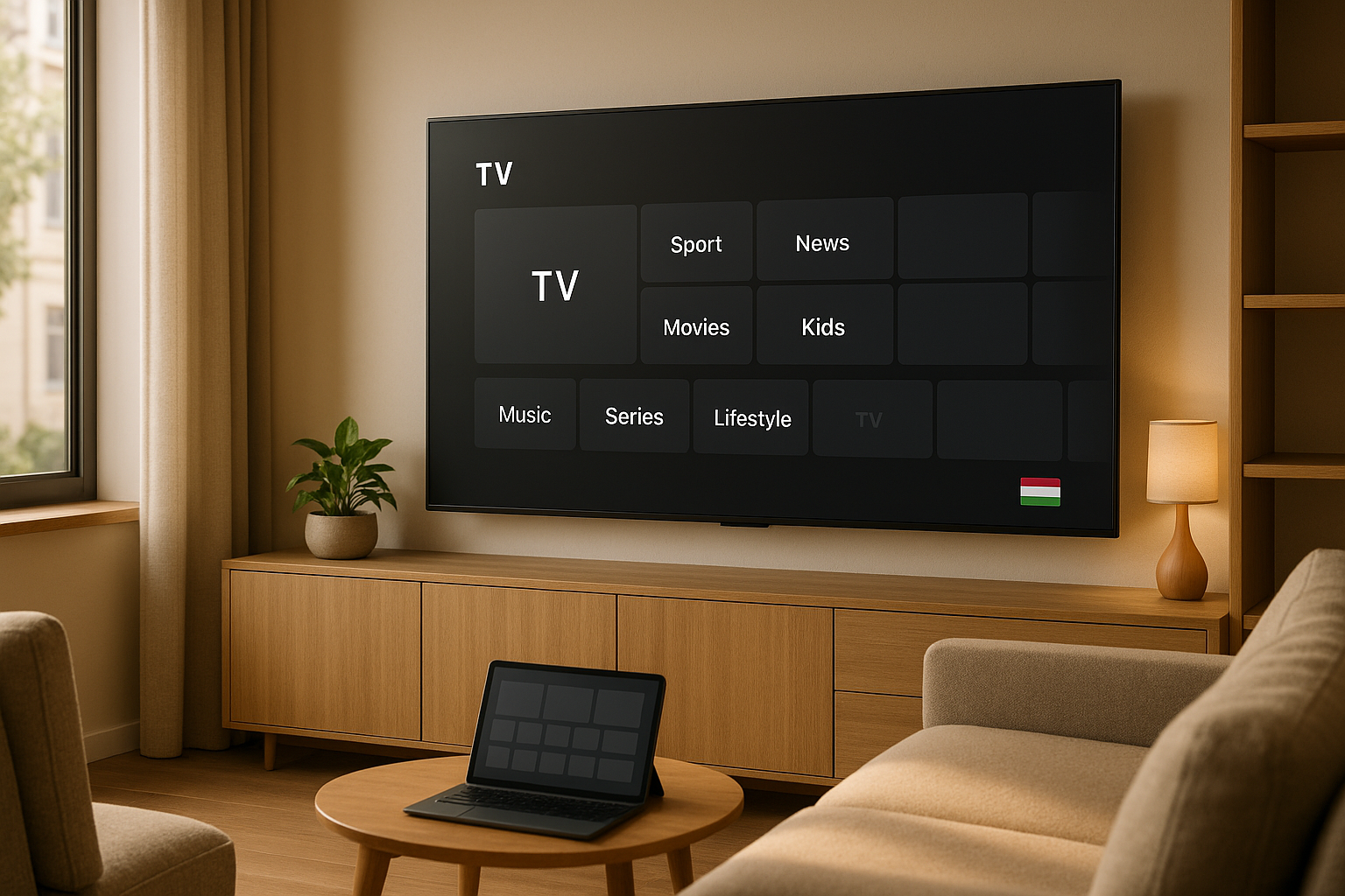 Hungary IPTV internet connection illustration