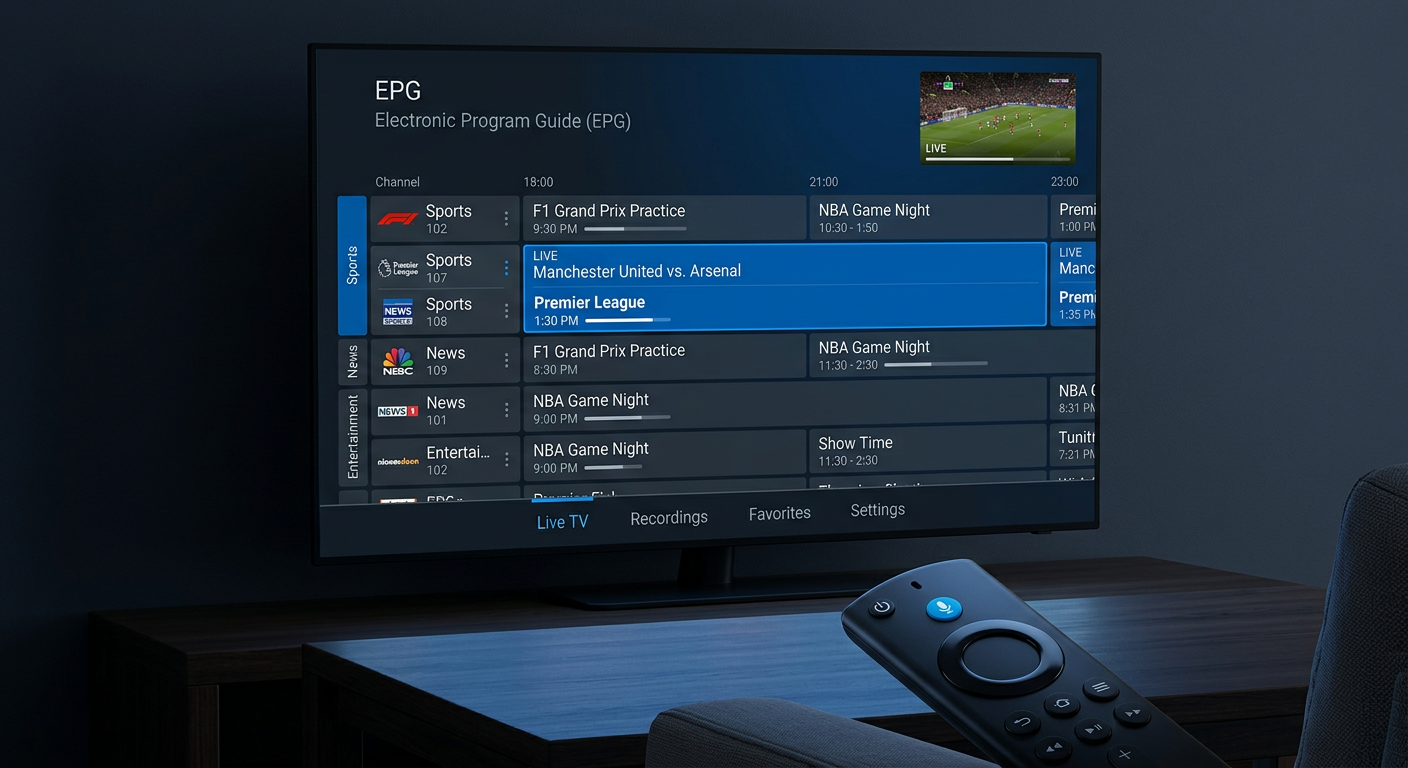 TiviMate Premium on Firestick - best IPTV app with EPG and recording features