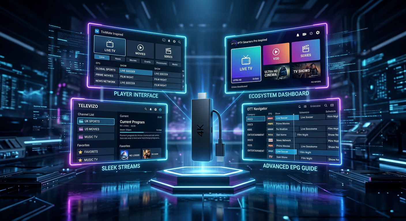Televizo IPTV app on Firestick - lightweight app for older devices