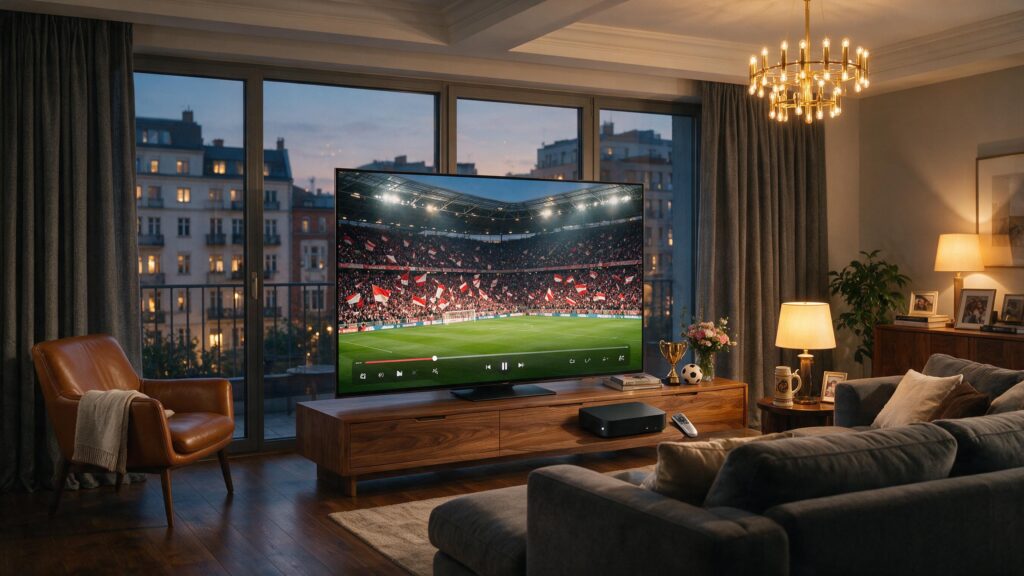 Best IPTV for Germany 2026 streaming Bundesliga, DAZN and Sky Sports in stunning 4K on a modern Smart TV